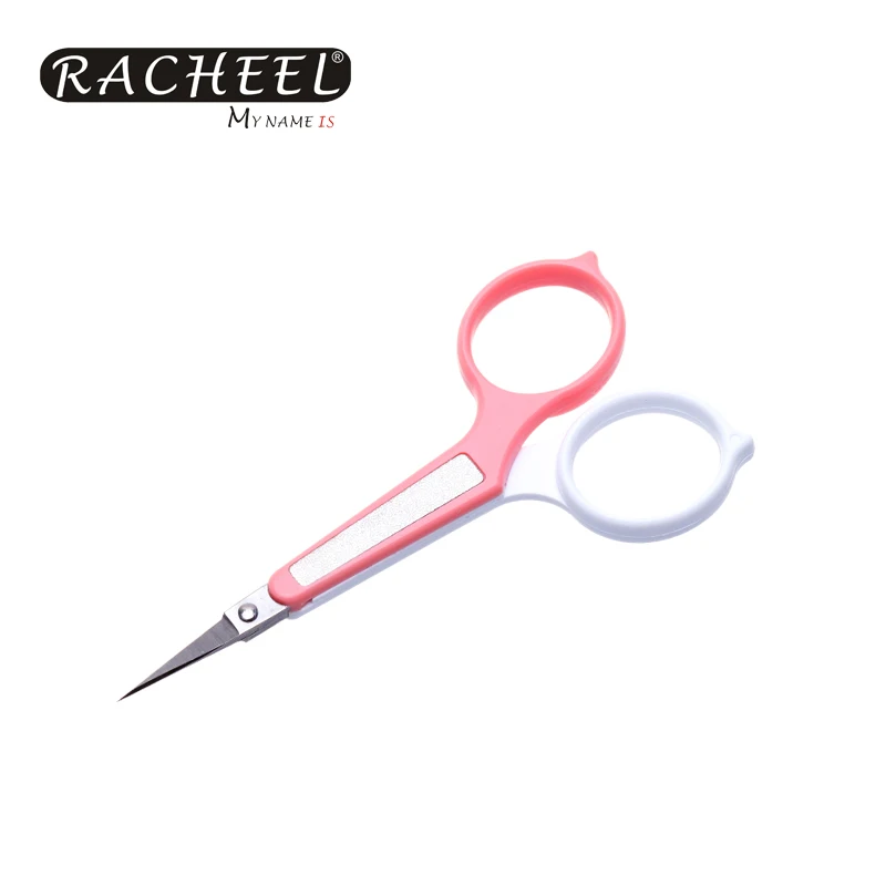 CY-131 Makeup Stainless Steel Eyelash Extension Scissors White and
