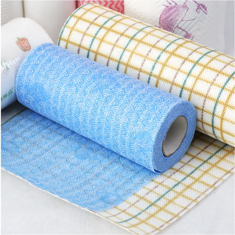 Manufacturer Bamboo Fiber Reusable Kitchen Paper Towels Roll With Competitive Price Kitchen Paper