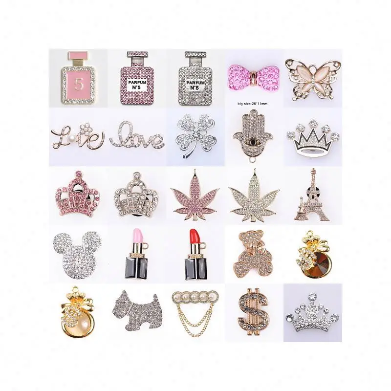shoe charm bling designer shoe charm for clog decoration alloy bling charms metal decoration accessories for clog