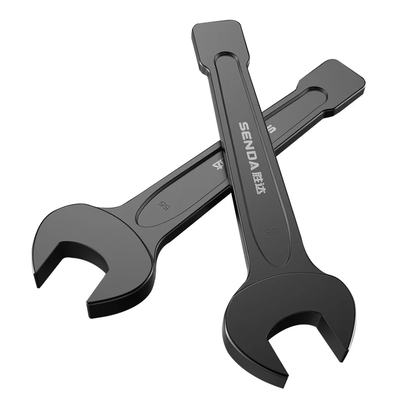 High Quality Factory Wholesale High Carbon Steel Open End Strike Wrench Black For Auto Repair Support OEM