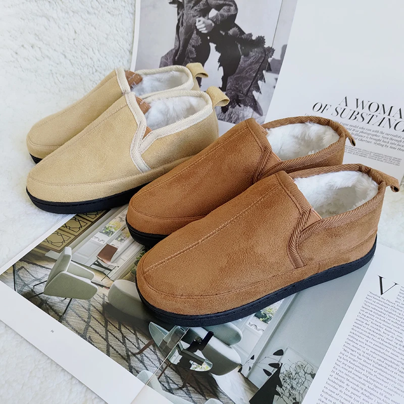 Новая Теплая Повседневная износостойкая мужская обувь на флисе для осени и зимы