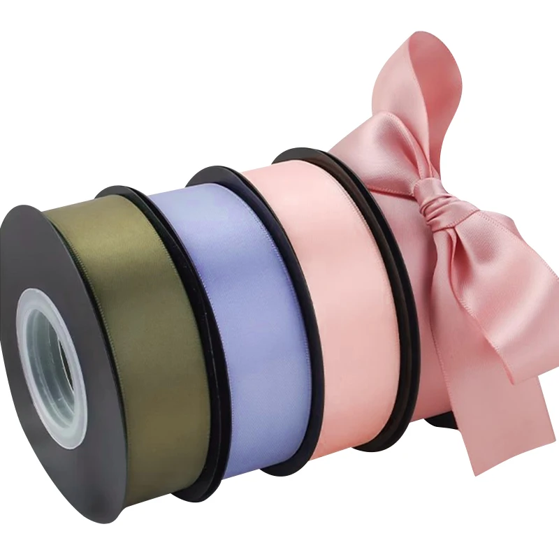 Factory customization 4cm Rose Flower Wedding Color Flowers Gift Cake Wrapping Ribbon Ribbon Wholesale