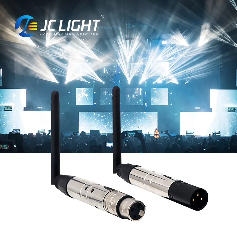 Wireless Dmx512 Singal Transmitter and Receiver Stage Lighting 2.4g 3-Pin Xlr Connector Led Receptor For Dj Lights