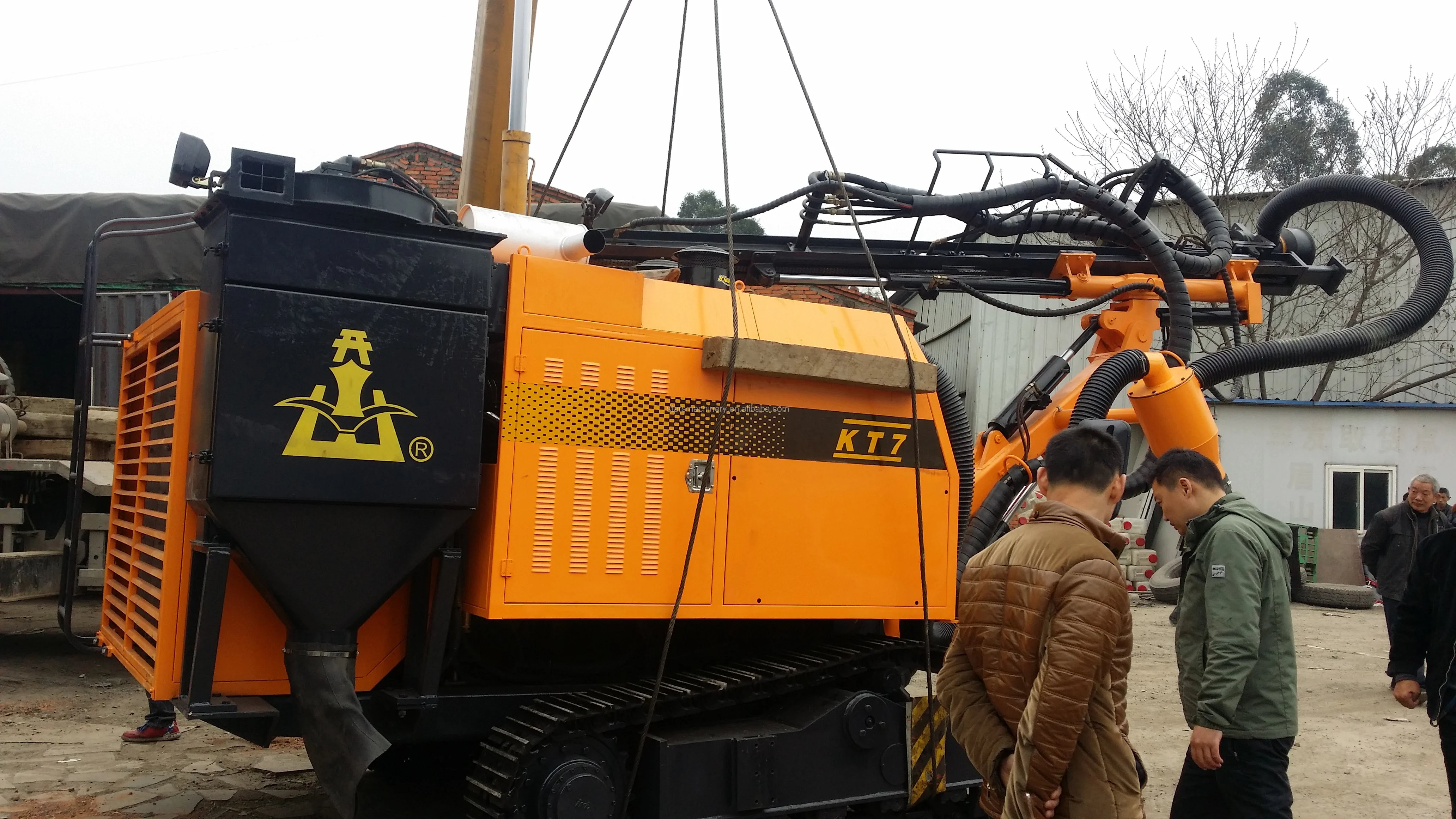 Fast 1400 N 25m 80-105 mm Depth Coal Hydraulic Mining Trailer Track Mounted Drilling Rig Machine