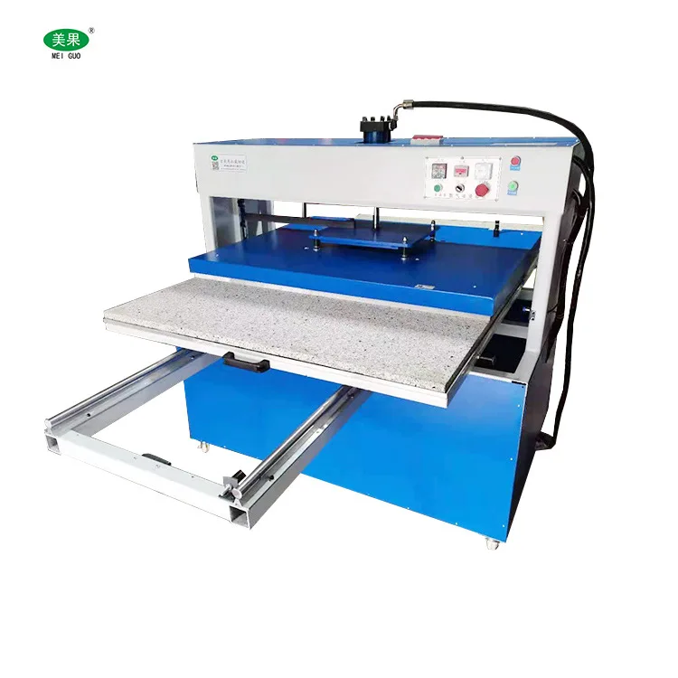 large format hydraulic pressure 80x100 flatbed big size single station heat transfer press for sublimation printing from Doyan
