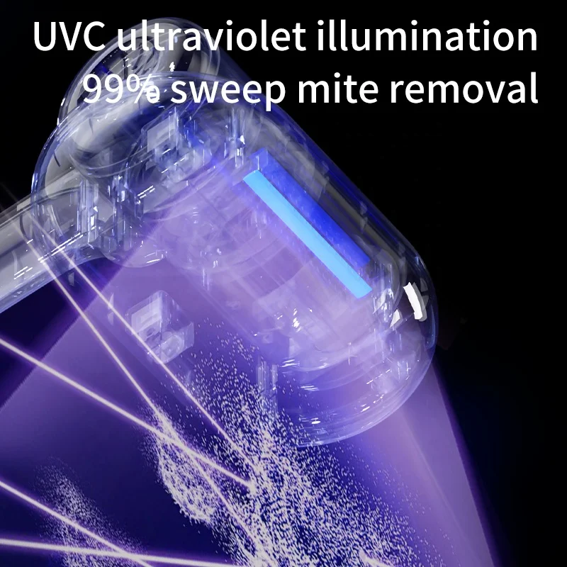 Newly Home Used Wireless Vacuum UV Strong Suction Mattress Cleaner Fabric Handheld Dust Mite Vacuum Cleaner