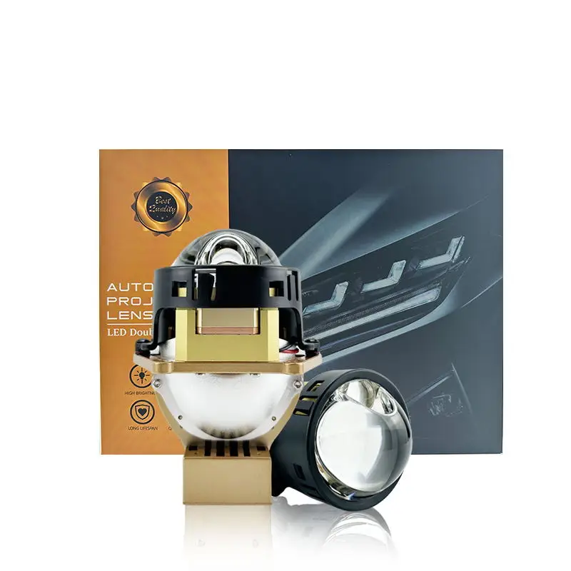 New Design 3.0-Inch Laser Lens Headlight 2pcs Left Right Side Cover A5 Octavia Q3 A8 Van Alphard Perfect Fit Lexus
