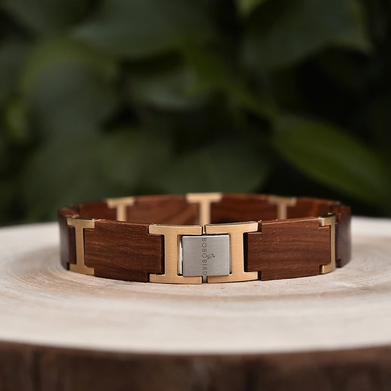 Factory Supplier Unisex Gold/ Silver Bracelet Set Stainless Steel Wooden Bracelet Men Bracelet With Best Price