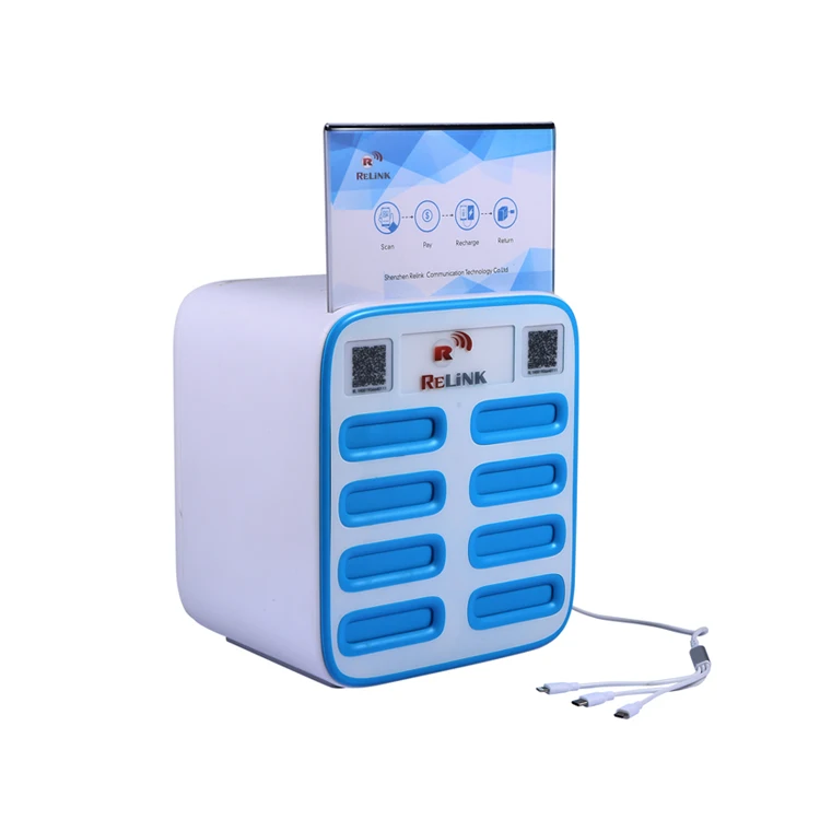 Public 8pcs share power bank rental power bank shared mobile charging station