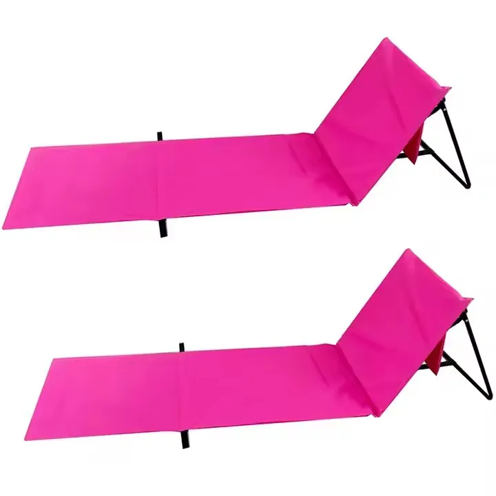Factory supplies outside rattan beach bed sun lounger with cushion beach blanket extra long waterproof beach mat