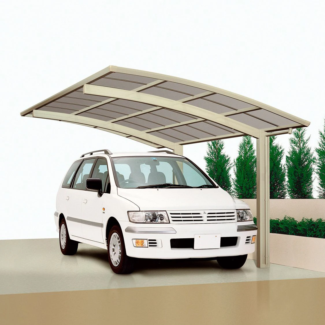 L-образные дизайнерские навесы и навес, гаражи из алюминия/Твердые автомобильные укрытия из поликарбоната