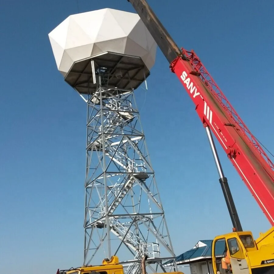 
Angular steel galvanized radar tower for Telecommunication with related accessories 