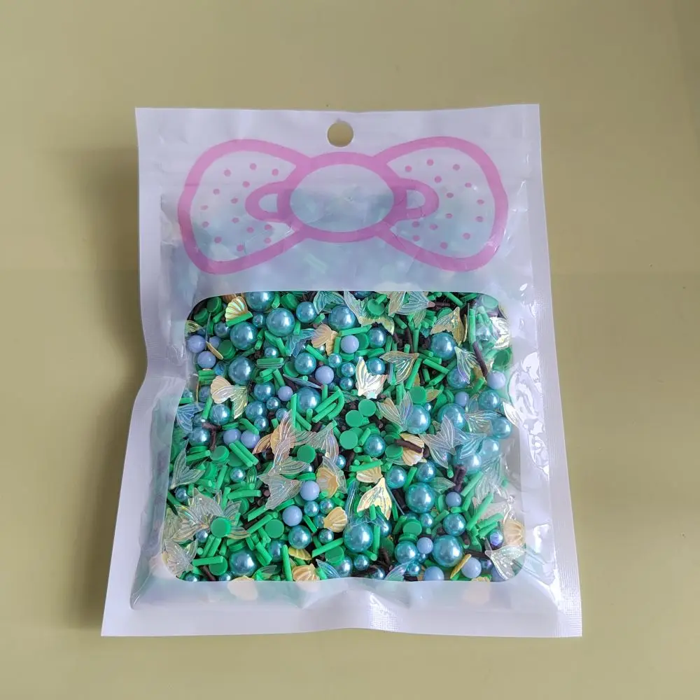 Wholesale Lkg Polymer Clay Resin Shell Fishtail Sequins Blue Pearl Green Black Sprinkle Kit for Slime Phonecase Nail