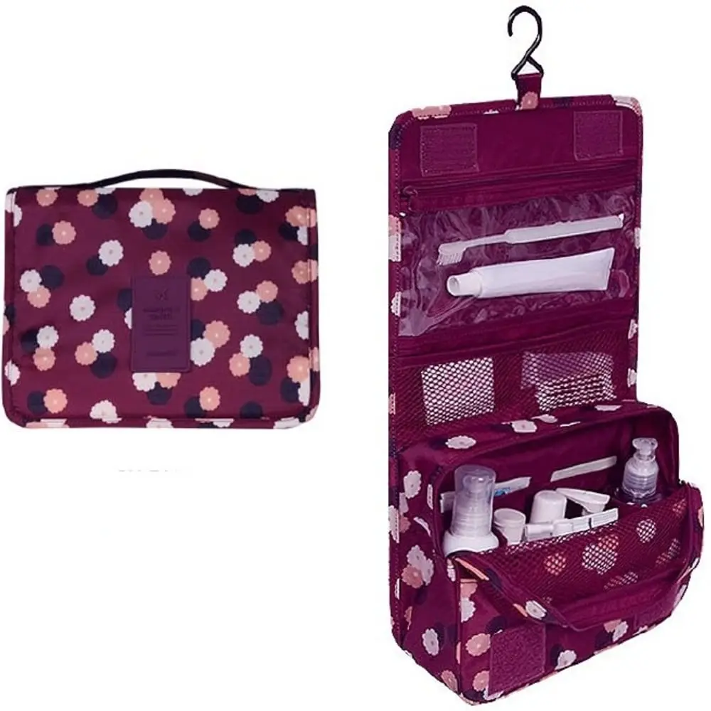 Toiletry Bag Travel Bag with Hanging Hook Water-resistant Makeup Cosmetic Bag Travel Organizer Full Sized Container Toiletries