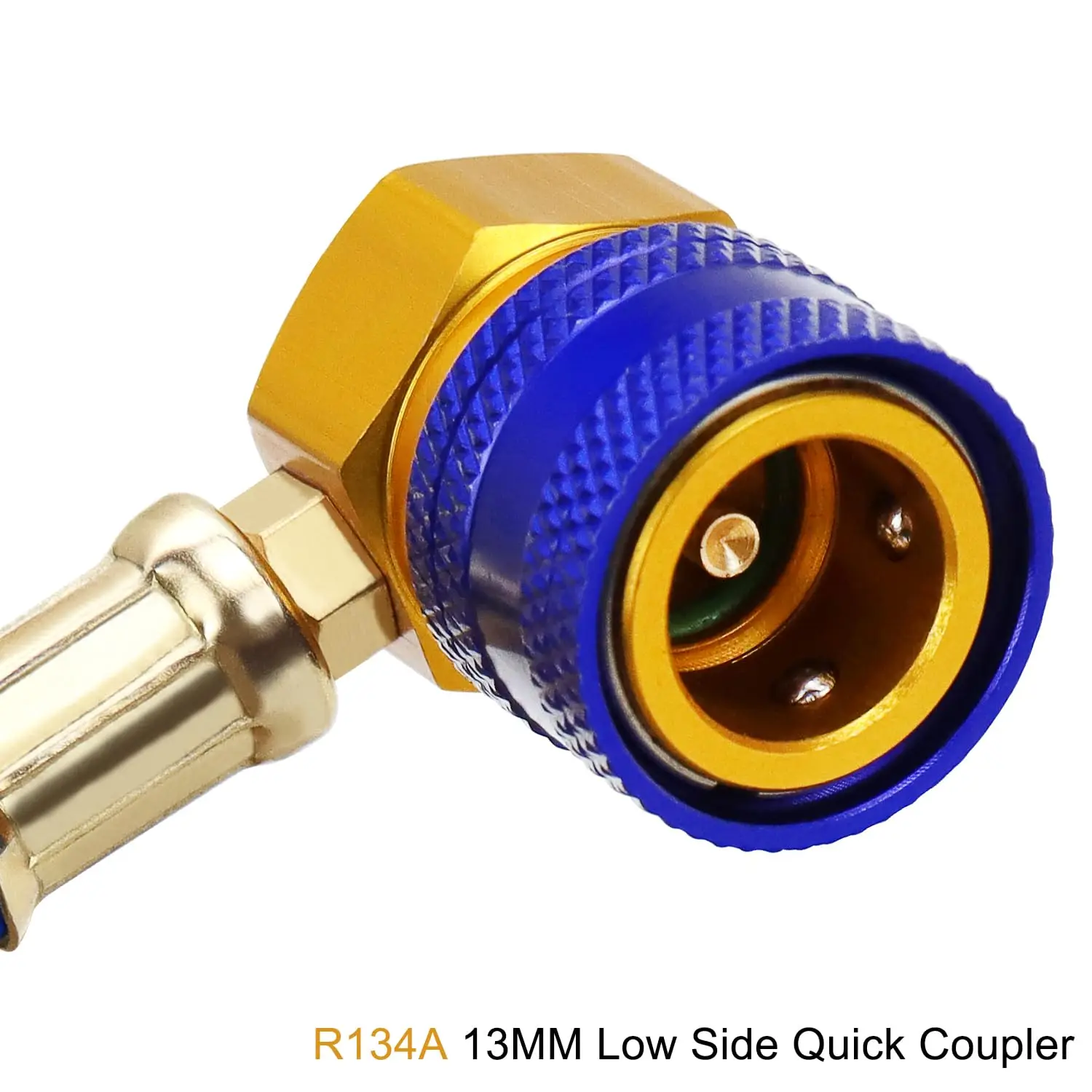 Aupoko R134A AC Refrigerant Charge Hose, 1/2 Acme Can Opener Tap Dispensing Valve, and Recharge Hose with Pressure Gauge
