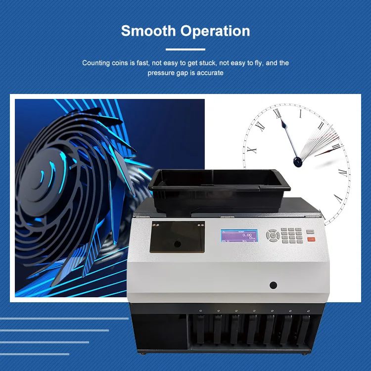 CS-610-3 Best quality coin sorting machine Up to 7 pockets cash coins sorter/counter for worldwide Support software upgrade
