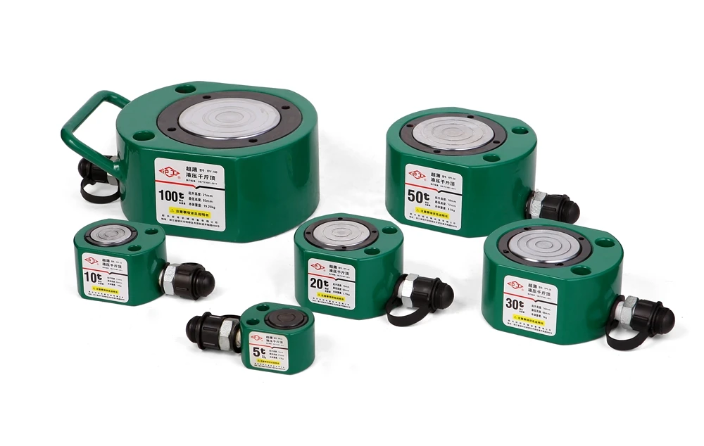 Single-Acting RSM Series 5~150 ton Hollow Plunger Hydraulic Jack/Ram Low Height Cylinders with Piston Structure