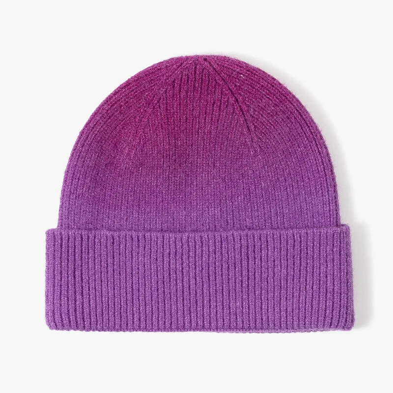 Wholesale Cashmere Warm Knit Gradient Color Scarf Beanie Gloves Set