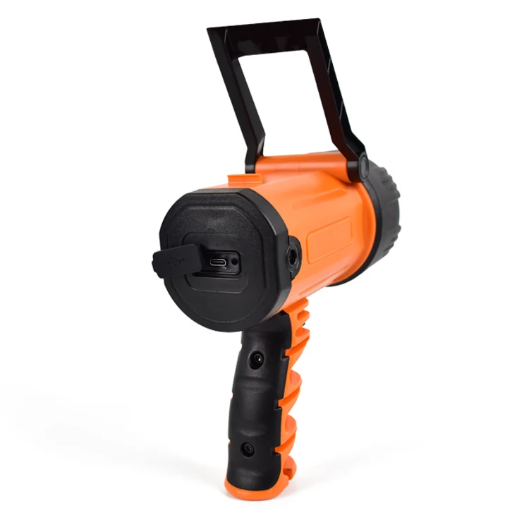 Rechargeable Led Spotlight Handheld Flameproof Searchlight for Outdoor, Hunting, Camping and Searching