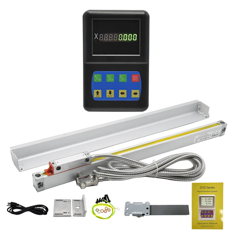 Ditron mini size led DRO digital readout with scale for milling/lathe machine