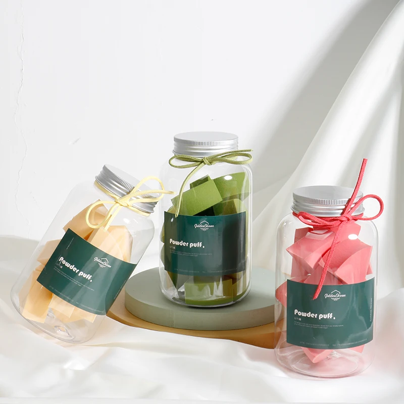 Hot Sale Wholesale Flat Loose Powder Wet and Dry Colorful Package Makeup Sponge Puff