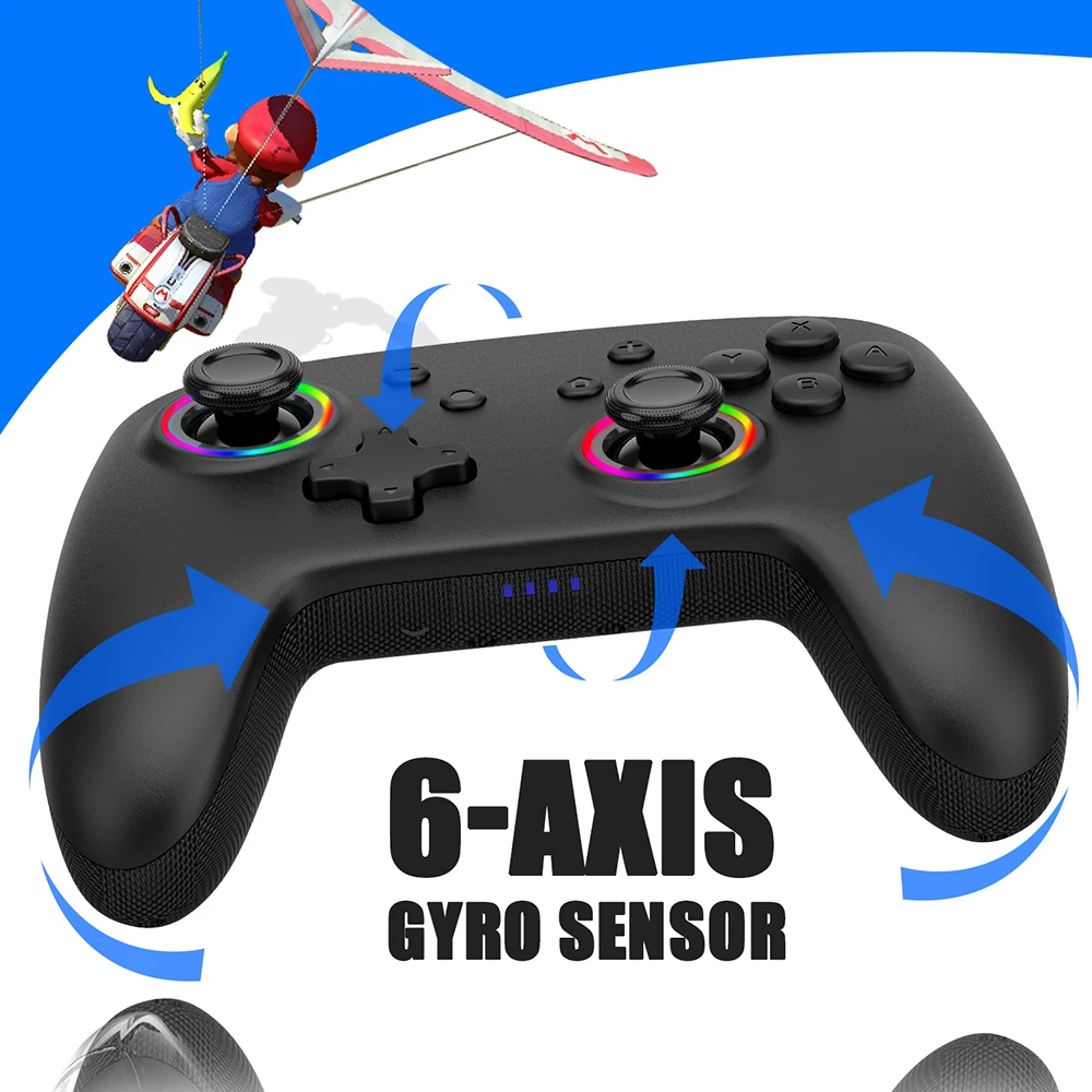 New Gamepad Switch Controller for OLED Switch Joystick with Anti-slip Wireless Joystick Switch