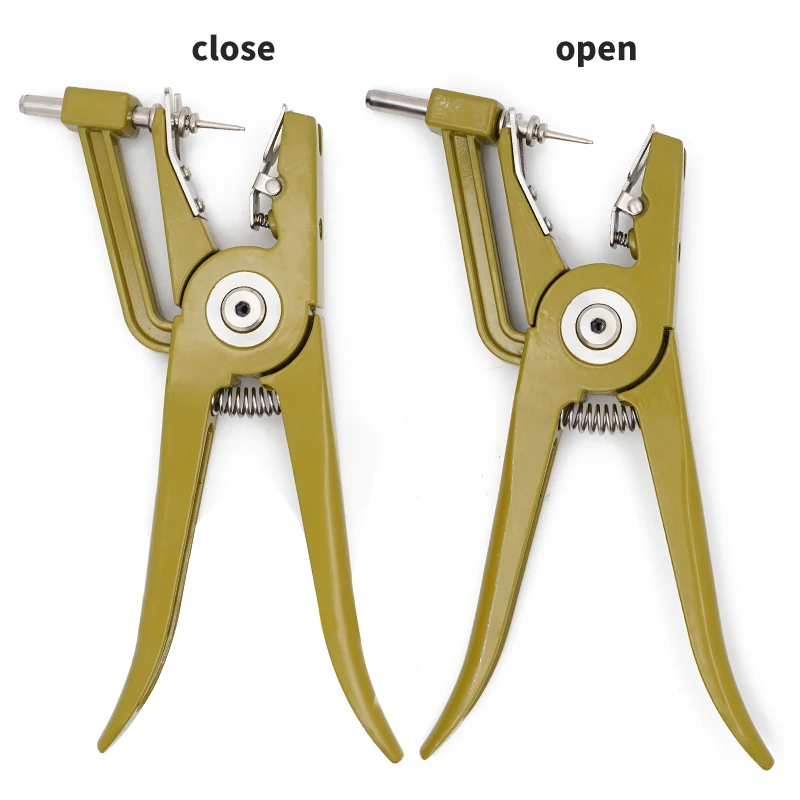 Low price Animal Ear Tag Pliers Portable Effect Saving Ear marking Pliers Pig sheep Metal ear applicator