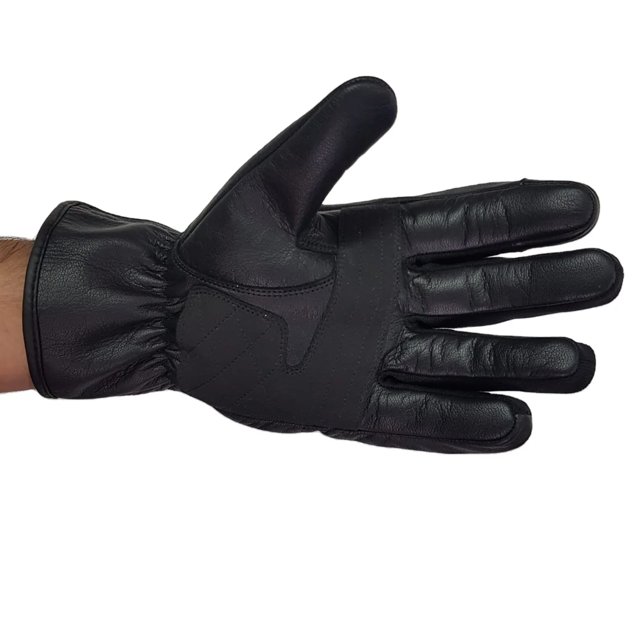 Mens Sports Leather Racing Gloves, New Style Full Finger Motorbike Gloves Summer Motorcycle Long Gloves for Men