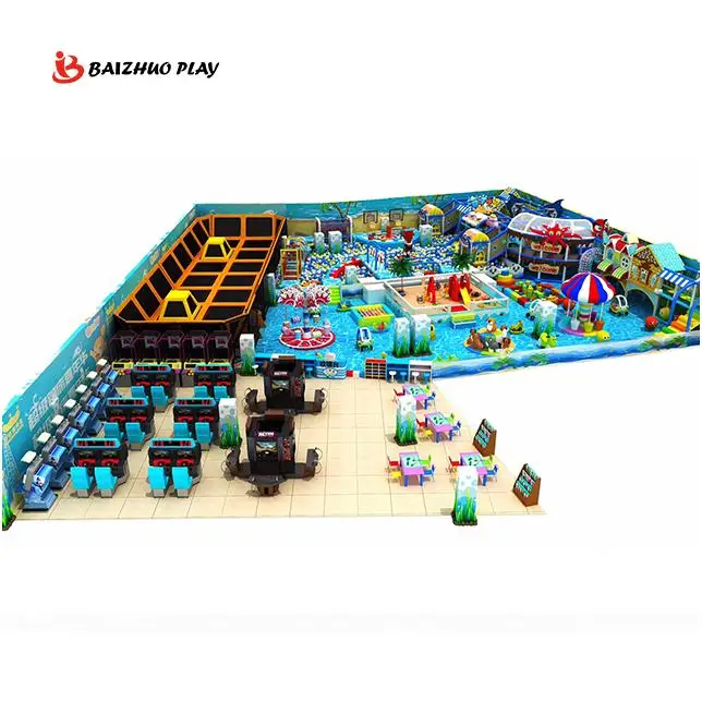 Playground Indoor Play Equipment Hight Quality Set 2022 Adult Kids Trampolin Top Selling Soft Gsd 6Ft 16Ft Trampolines