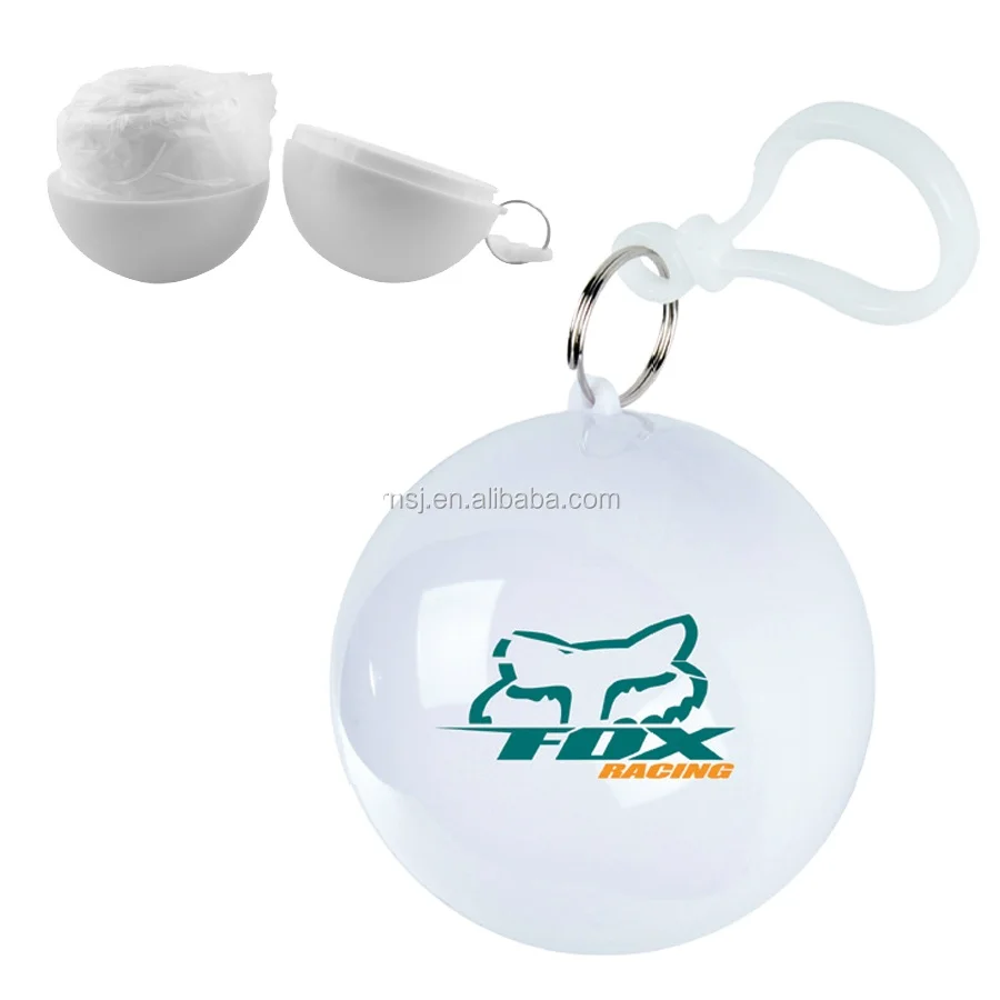Best price disposable rain poncho in plastic ball