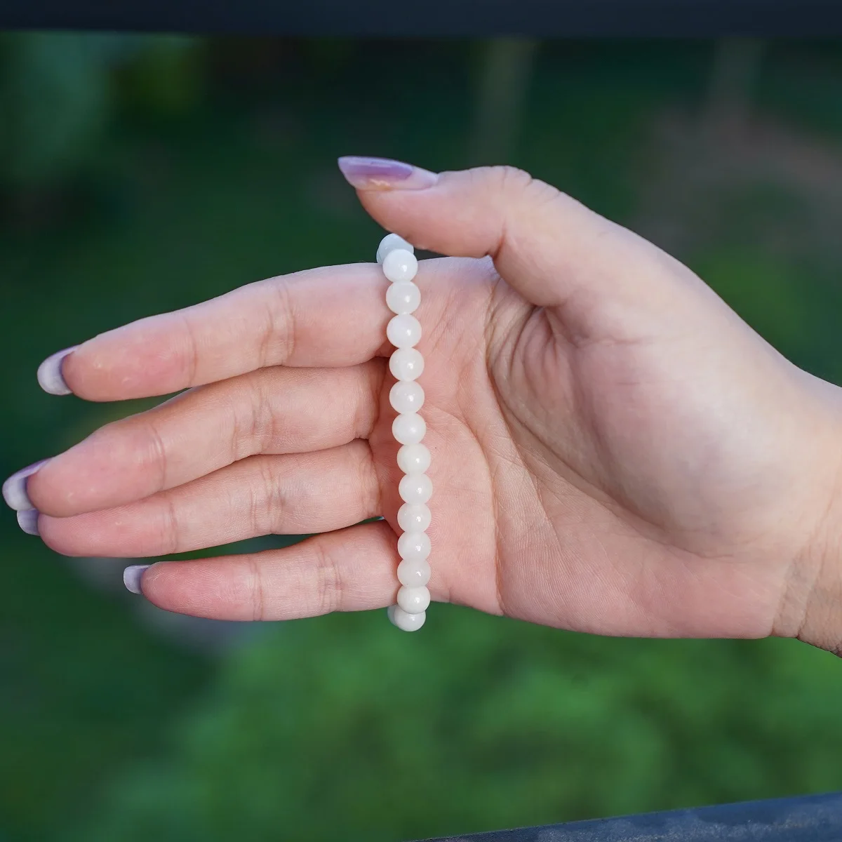 wholesale 6mm healing natural stone Anxiety Gemstone Quartz  For Women Men Gifts Reiki Energy Power luck Crystal Bracelet