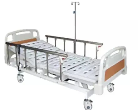 Three Functions Hospital Bed / Electric Bed with Urine hooks & I.V. pole for Hospital and Clinic