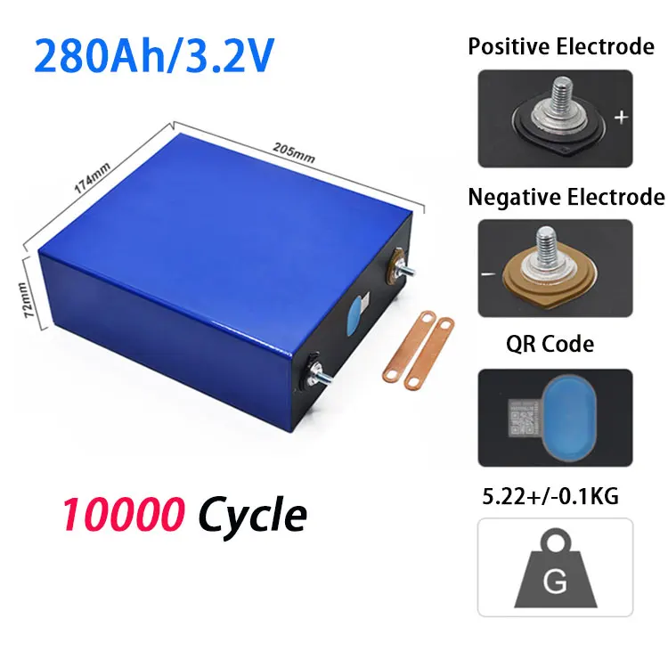 ЕС запас 280Ah Lifepo4 3 2 В аккумуляторы EV 105ah 160ah 230ah 280ah 304ah LifePo4 литий-ионная батарея солнечные элементы