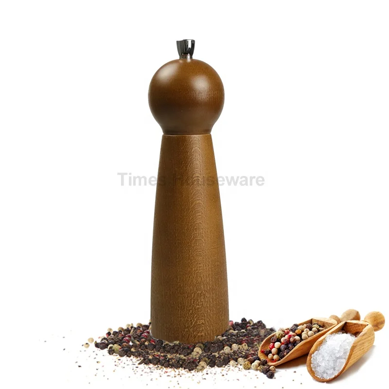 
Middle size Salt and pepper mill set wood 