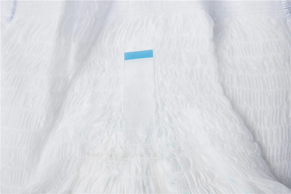 Original equipment manufacturer custom pattern LOGO print disposable absorbent panties adult diapers plastic pants