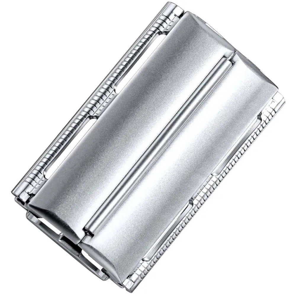 JDK High Quality Copper Metal Long Handle Butterfly Twist Razor Shaving Double Edge Safety Razor Used With Shave brush