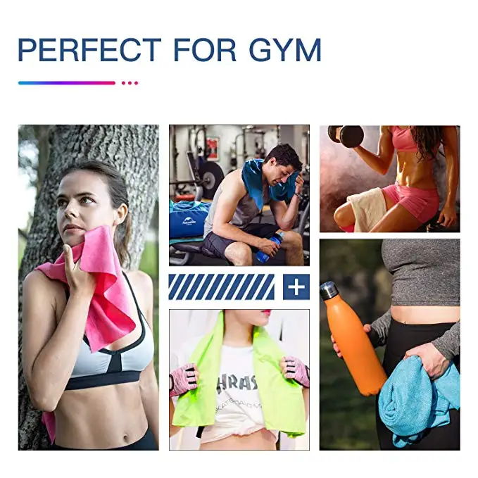 Quick Dry Super Absorptions Suede Printed Sport Workout Fitness Microfiber Sports Gym Towel