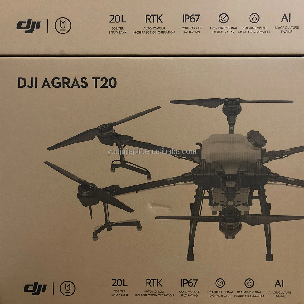 Новое поступление сельскохозяйственный Дрон-распылитель DJI Agras T20 T30 вездеход Защита окружающей среды большая нагрузка на распыление 20