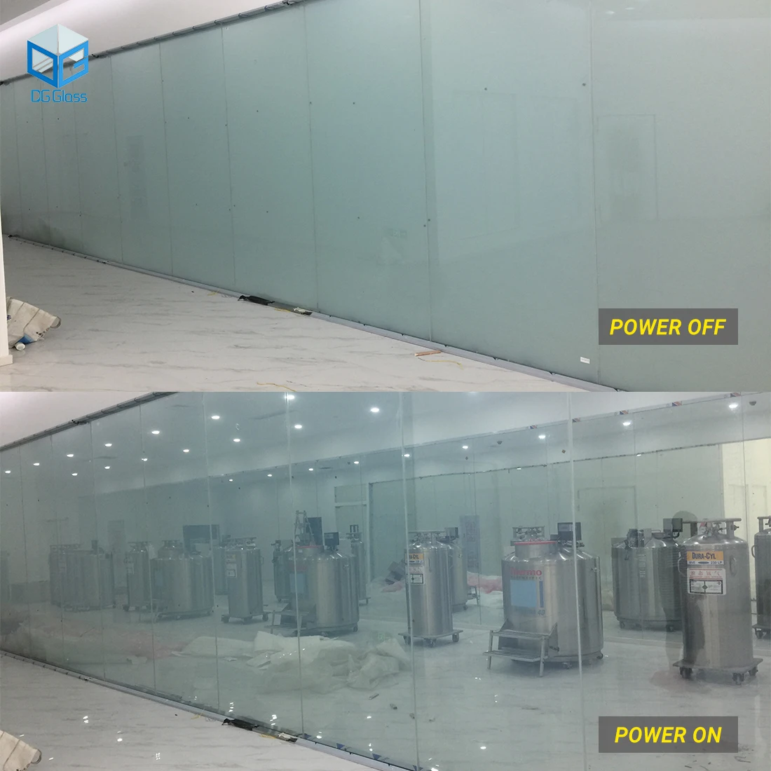 Hot sale magic glass film smart glass building clear decorative glass for window partition wall shower door