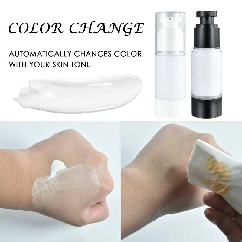 Factory Price Color Changing Foundation Vegan Face Makeup Waterproof Liquid Foundation Private Label