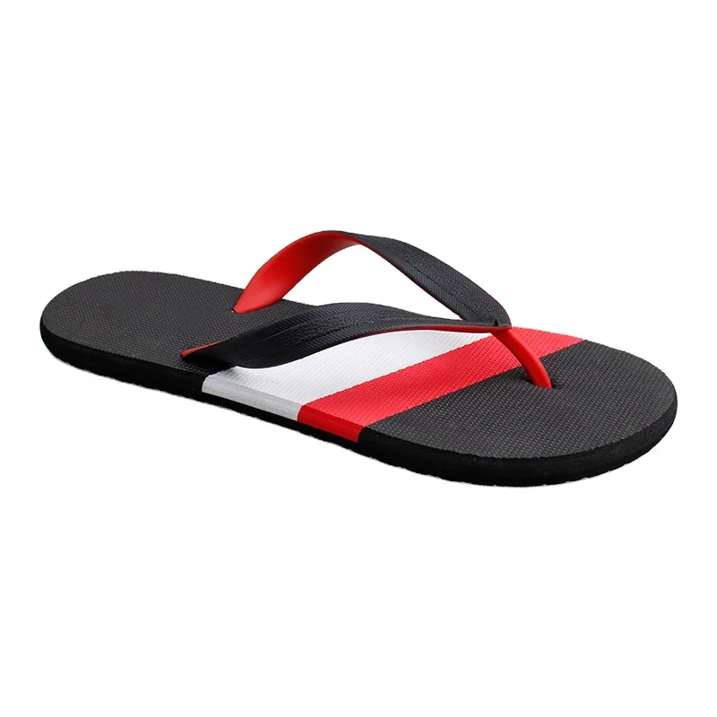 Wholesale Summer PVC Strap Plastic Sole Beach Slippers Men Flip Flops