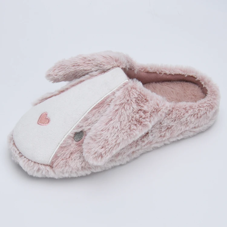 2022 Latest Design Winter Ladies Girls Character Bunny Fur Slippers For Women Indoor Bedroom House Slippers