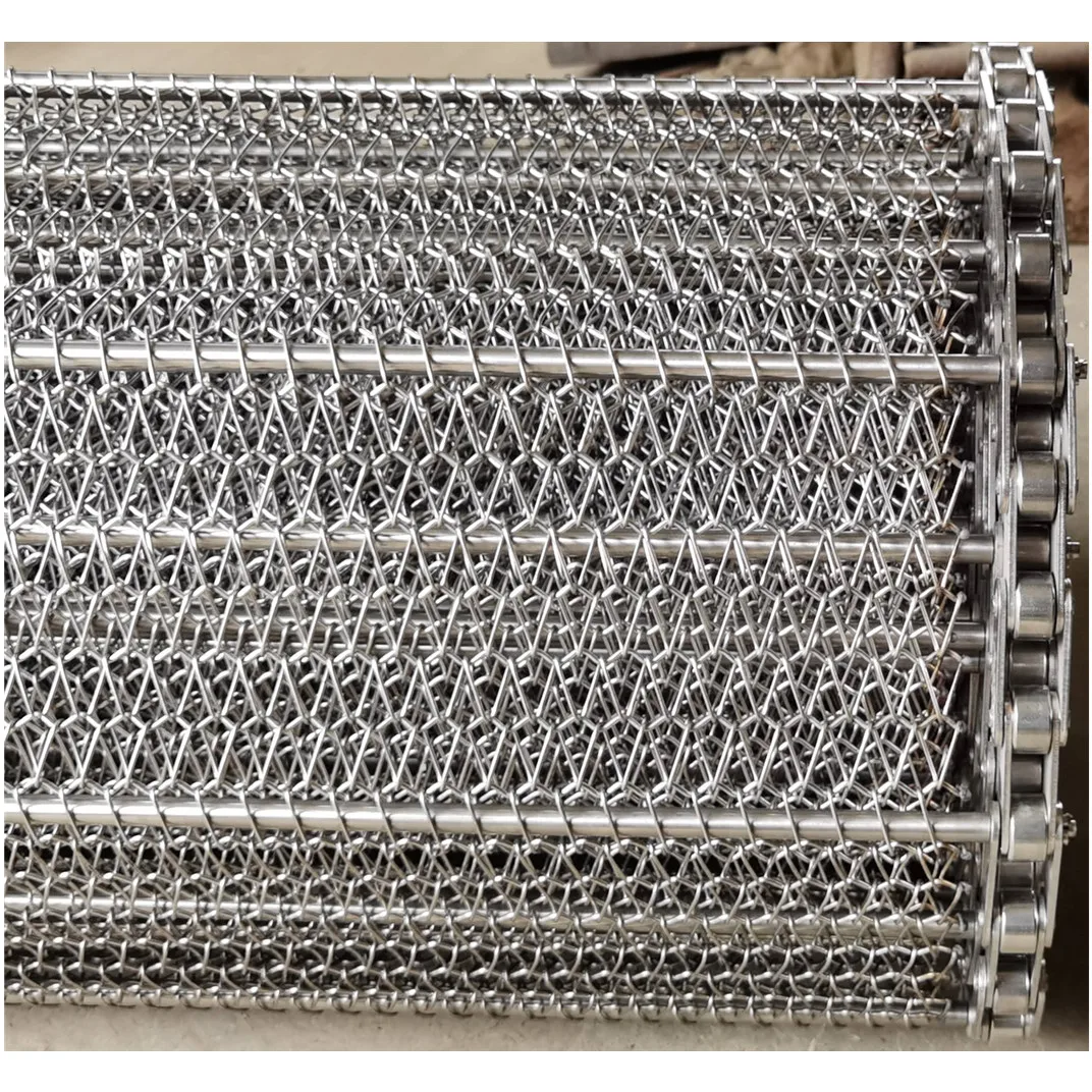 High Temperature and Corrosion Resistance Chain Driven Metal Belt Conveyor Belt wire mesh belts