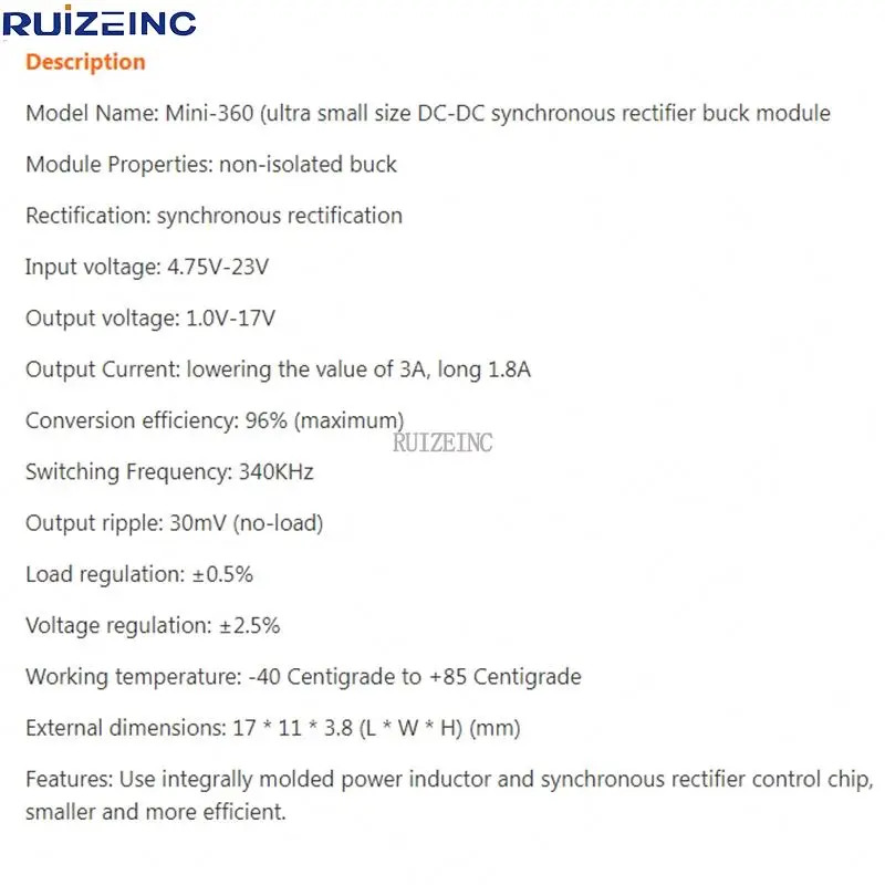 360 aircraft model power supply step-down module DC-DC power supply module onboard power supply exceeding LM2596