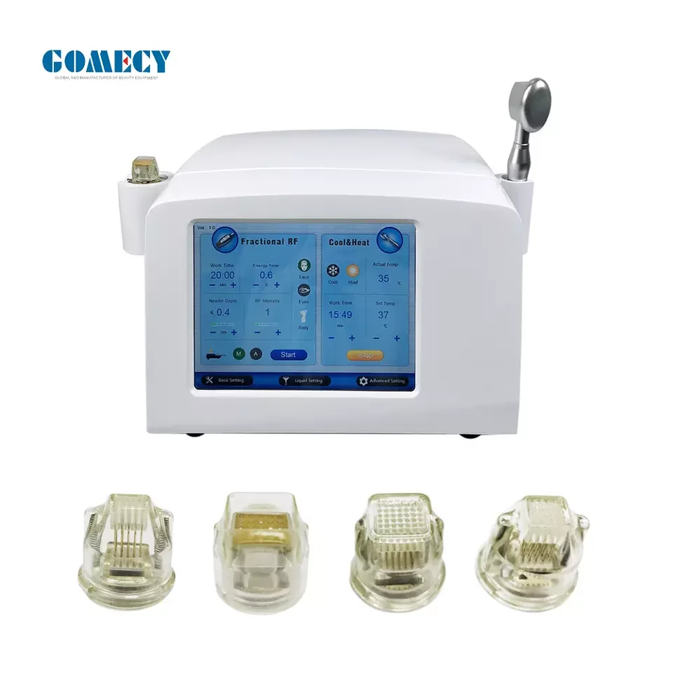 2024 Facial wrinkle removal Portable face lift fractional micro needle machine rf microneedling professionne