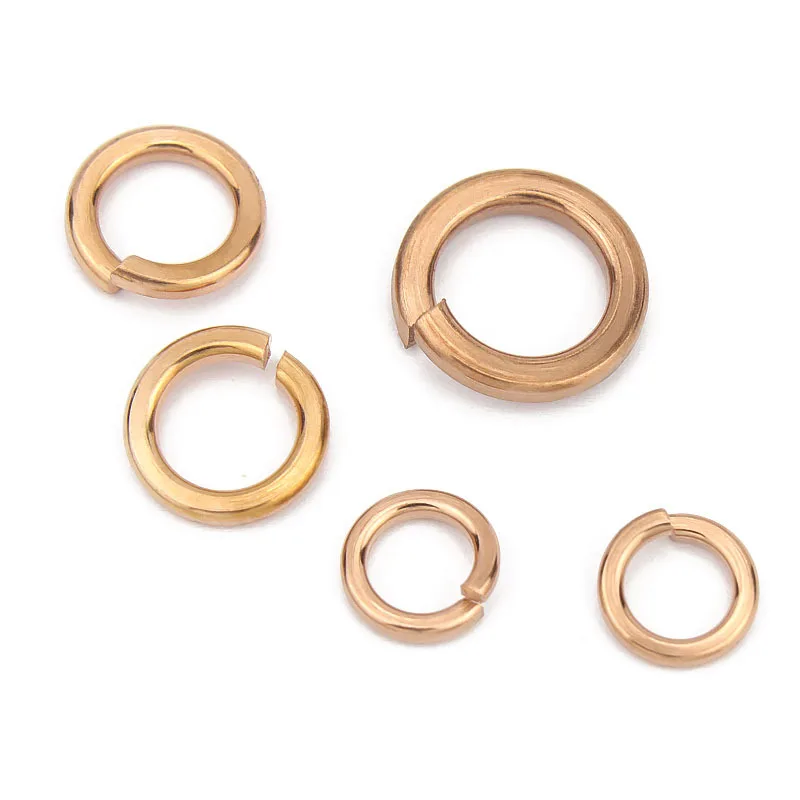 M8 M10 M12 Brass Copper Bronze H59 H62 Heavy Normal Light Type Single Coil Split Lock Spring Washer DIN127