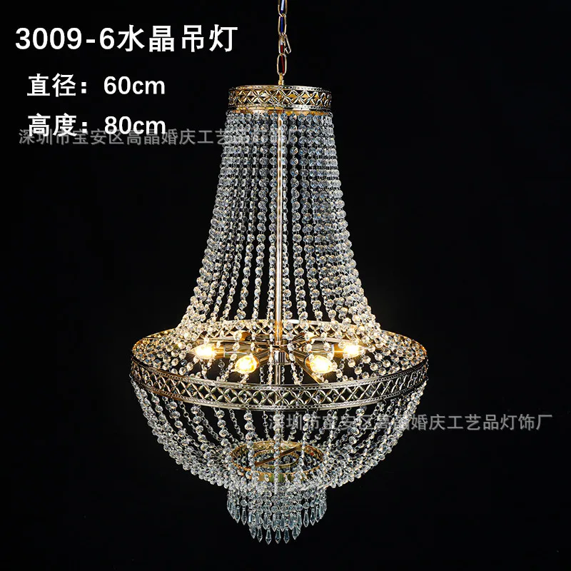 Classic Crytal Chandelier for Wedding Boda Ceiling Centerpiece Lamp Pendants Hanging Lights