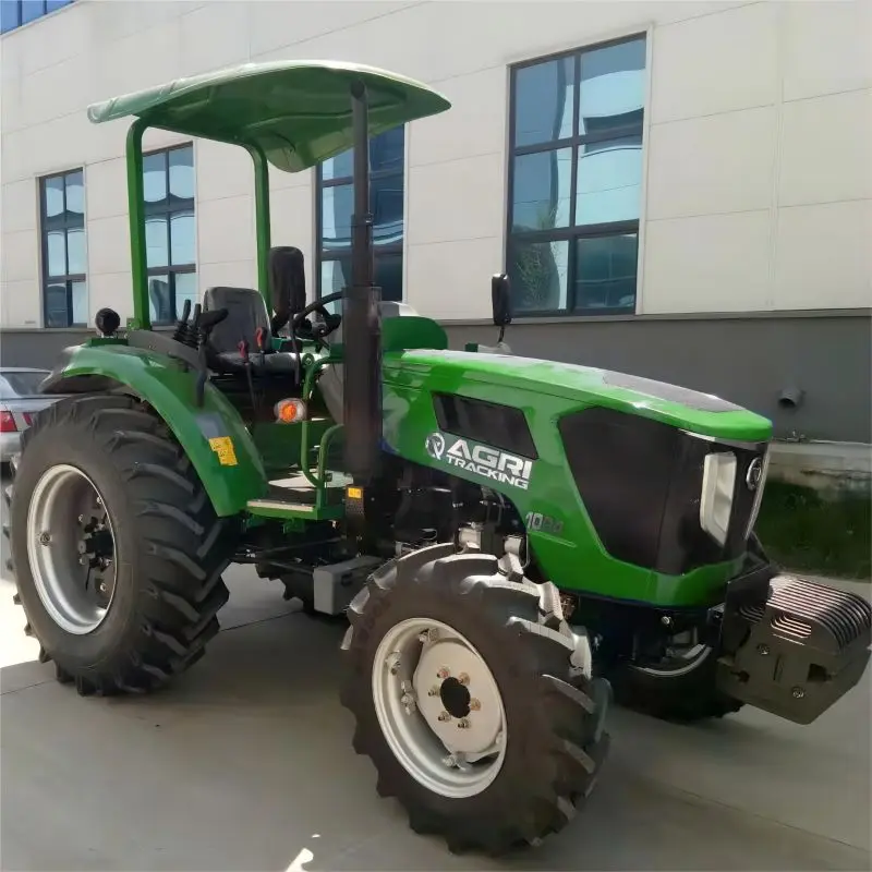 wheel tractor 100hp canopy  agriculture garden use for sale green colour