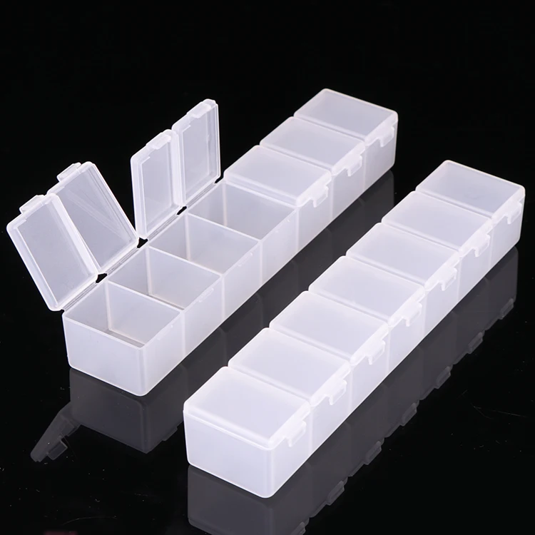 WEISHENG Plastic One Month Pill Box Organizer AM PM Weekly Pill Holder Medication Dispenser Pill Cutter Splitter Dispenser Box