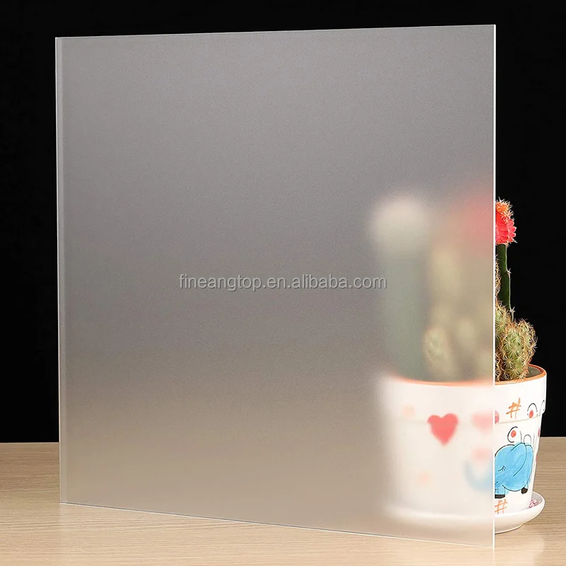 Frosted Acrylic Sheet Transparent Board With Protective Paper For Crafts Signs DIY Display Projects